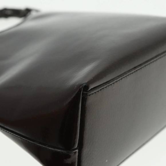 GUCCI Bamboo Hand Bag Enamel Brown 001 2058 3007 Auth yk13474 - Picture 16 of 16